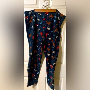 Terra Sky’s Stretch Pants Blue with Prints Size 3X. Brand New